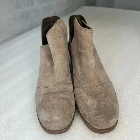 Sorel Women's Cate Cut Out Bootie Waterproof Ankle Boot Ash Brown Sz 8 - Picture 3 of 11